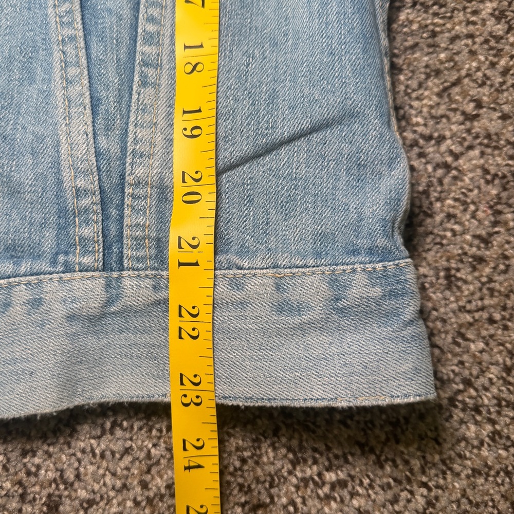 Vintage 70s-80s Levi’s Trucker Denim Jacket Made in USA Navy Patch London Badge - Picture 10 of 11